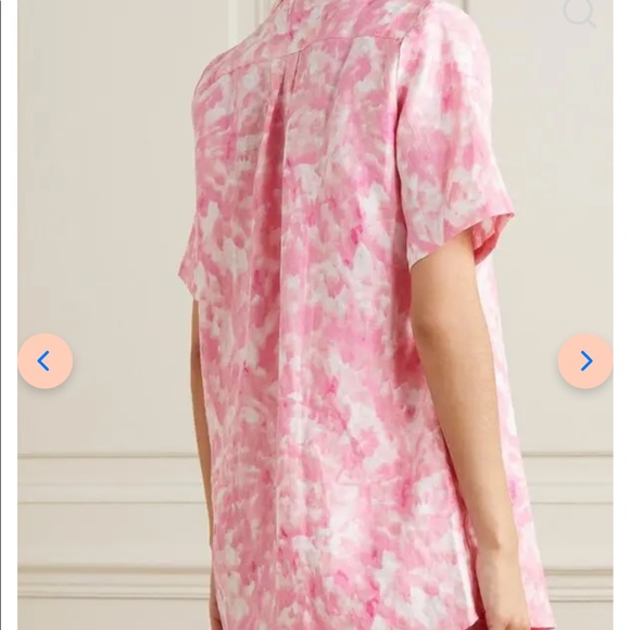 Faithful the brand Pink Charlita Tie-Dyed Linen Shirt - Picture 2 of 7